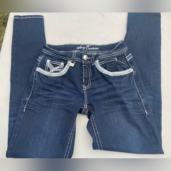SEXY COUTURE SIZE 5 JEANS IN PERFECT CONDITION, LIKE NEW - Picture 2 of 8